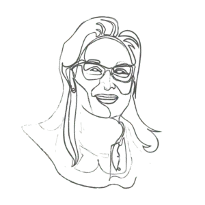 Illustration of Meryl Streep: an example for an Enneagram Type 1 personality