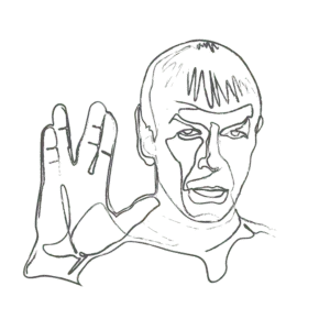 Illustration of Mr. Spock: an example for an Enneagram Type 1 personality