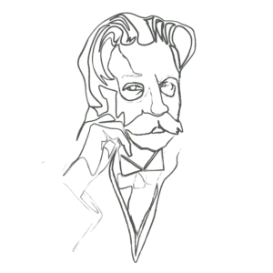 Illustration of Albert Schweitzer: an example for an Enneagram Type 2 personality