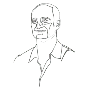 Illustration of Andre Agassi: an example for an Enneagram Type 3 personality