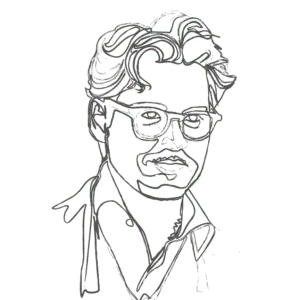 Illustration of Johnny Depp: an example for an Enneagram Type 4 personality
