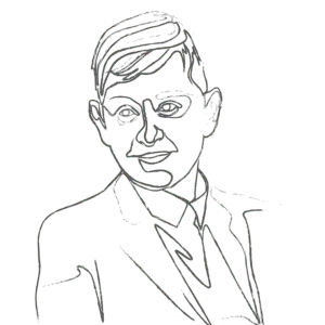 Illustration of Ellen DeGeneres: an example for an Enneagram Type 6 personality