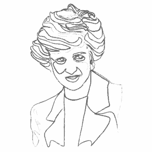 Illustration of Princess Diana: an example for an Enneagram Type 6 personality