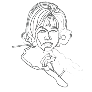 Illustration of Aretha Franklin: an example for an Enneagram Type 8 personality
