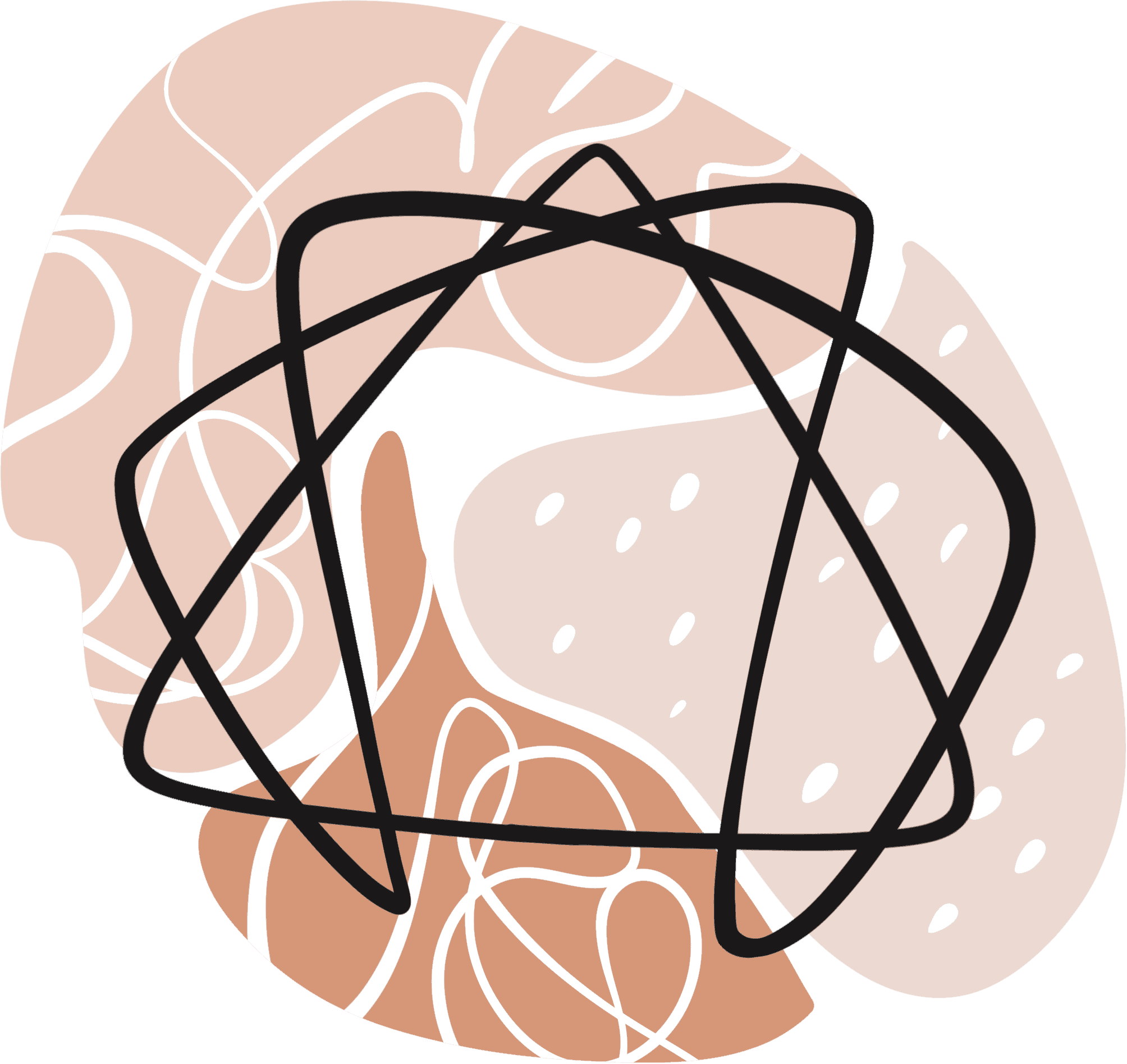 Abstract Enneagram symbol