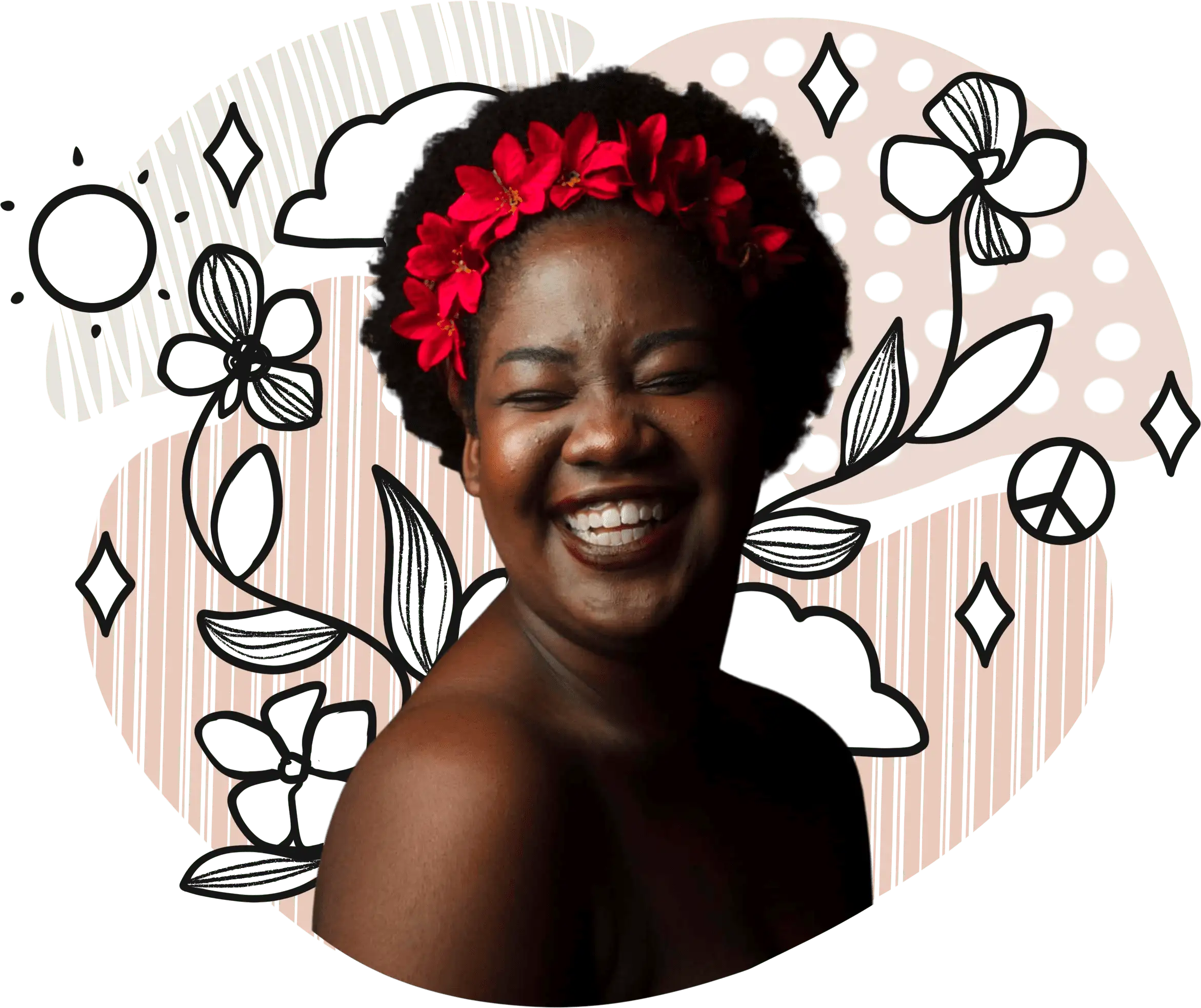 Smiling lady that discovered and explored her Enneagram personality type